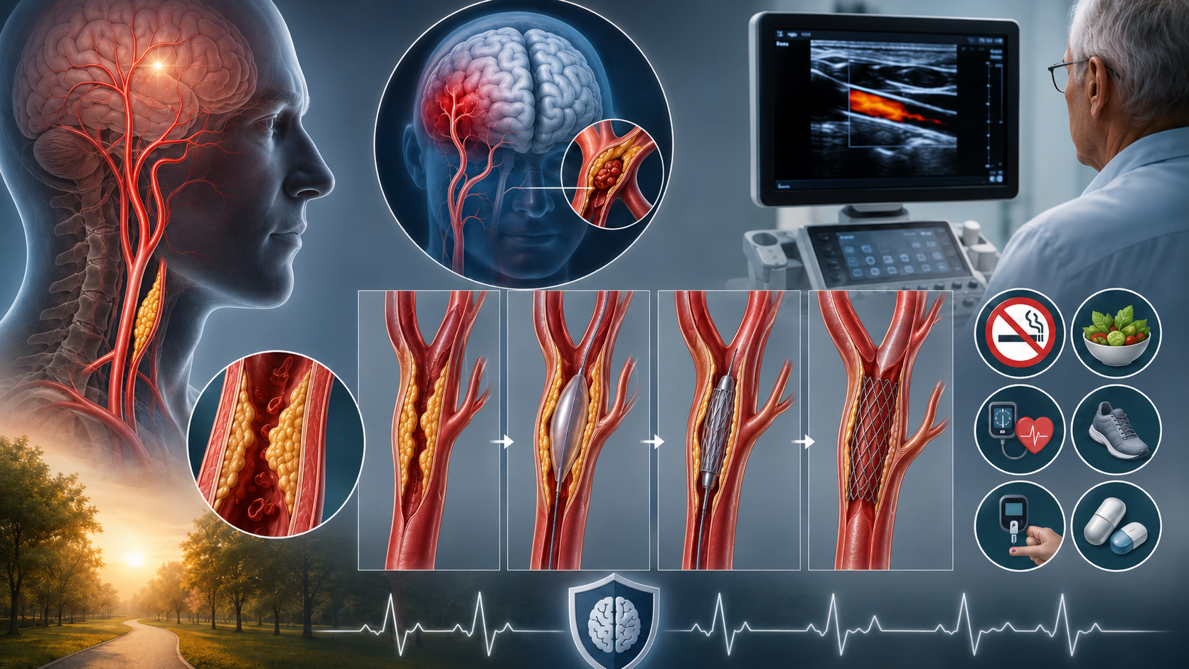 Şah Damarı Tıkanıklığı: İnme Önceden Fark Edilebilir mi? Cerrahi mi, Stent mi?